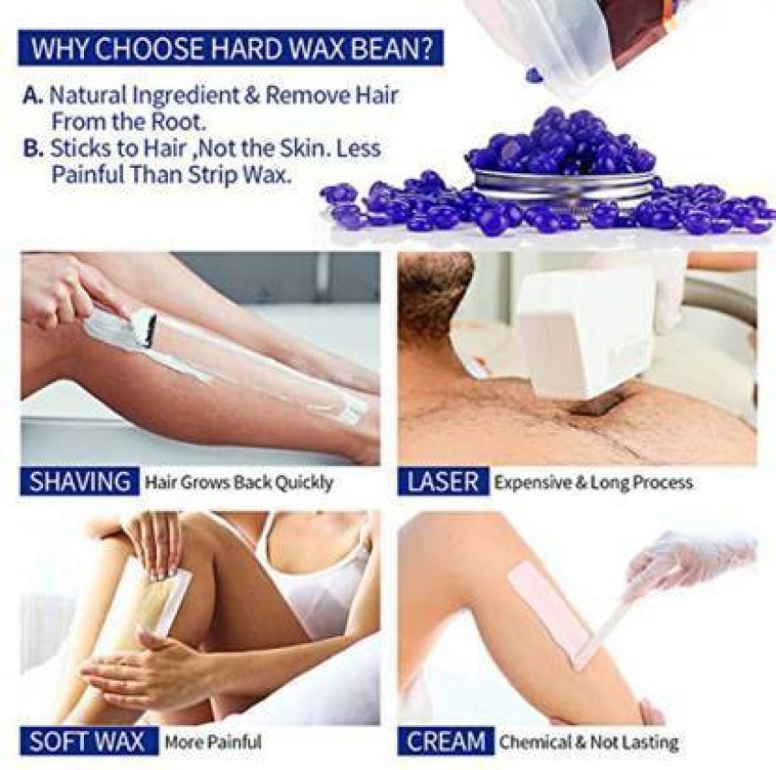 AARADHYAM Hard Body Wax Bean Wax Hair Removal Wax Beans ( 300 gm