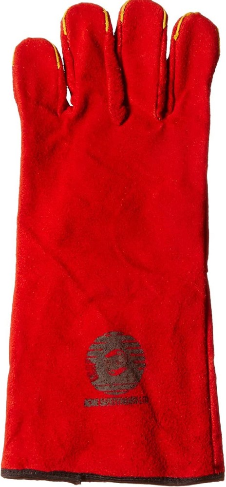 Leather Gloves – Commercial Grade (Red) - ladwa