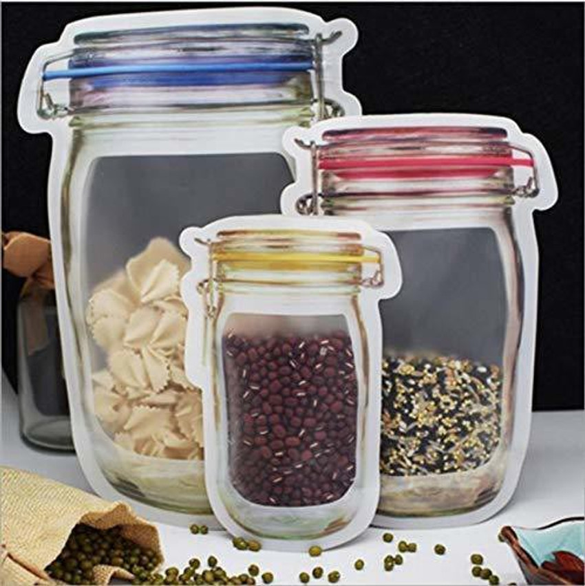 Jar shape cheap storage pouch