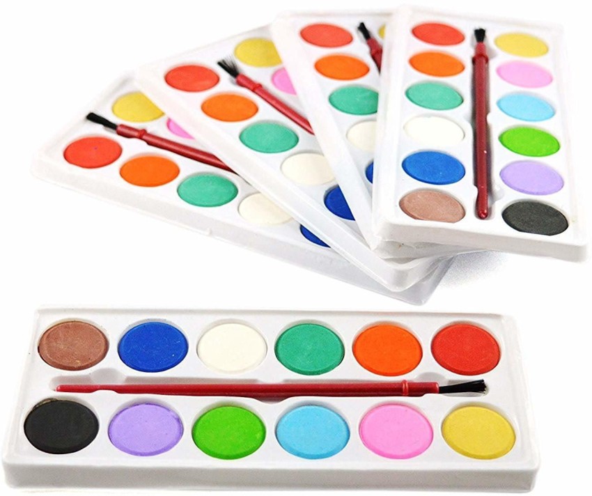 Kivya Return Gifts For Kids Birthday Party Watercolor Tray  Coloring Kit for Painting - water color