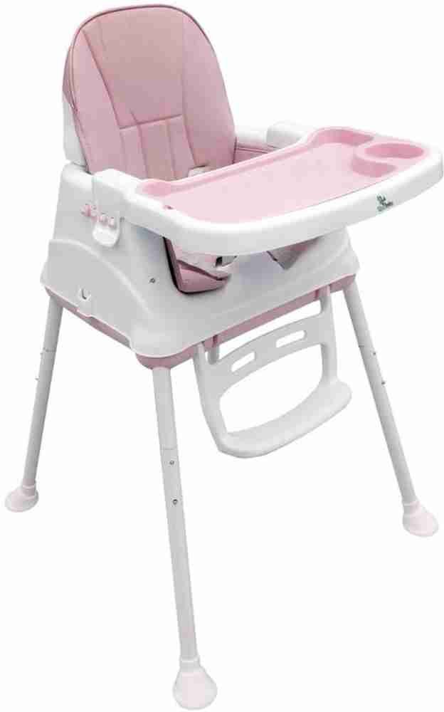 High chair with clearance swivel tray