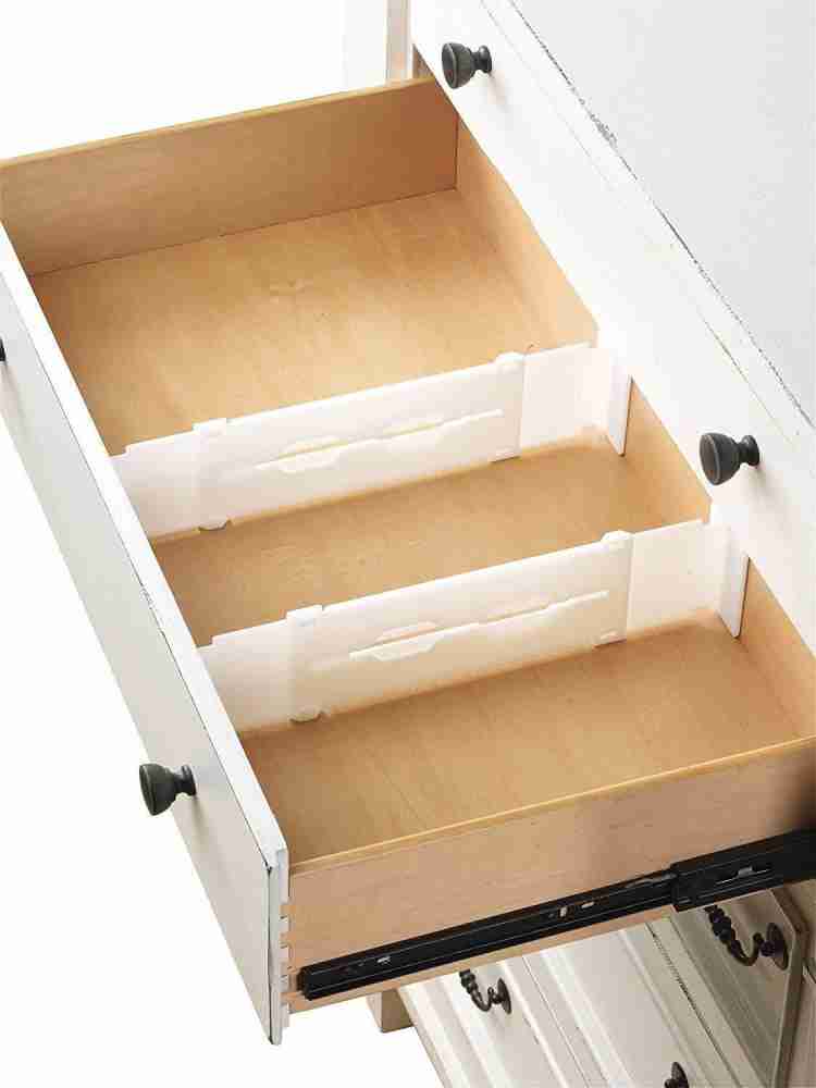 TOPHAVEN Drawer Organizer. Adjustable, Expandable White Drawer Dividers for  Clothes, Office Supplies, Utencils, Tools and More Drawer Divider Price in  India - Buy TOPHAVEN Drawer Organizer. Adjustable, Expandable White Drawer  Dividers for