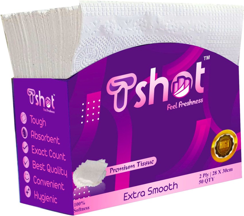 Tshot Soft Tissue Paper (Paper Napkin- 200) Price in India - Buy Tshot Soft Tissue  Paper (Paper Napkin- 200) Online at