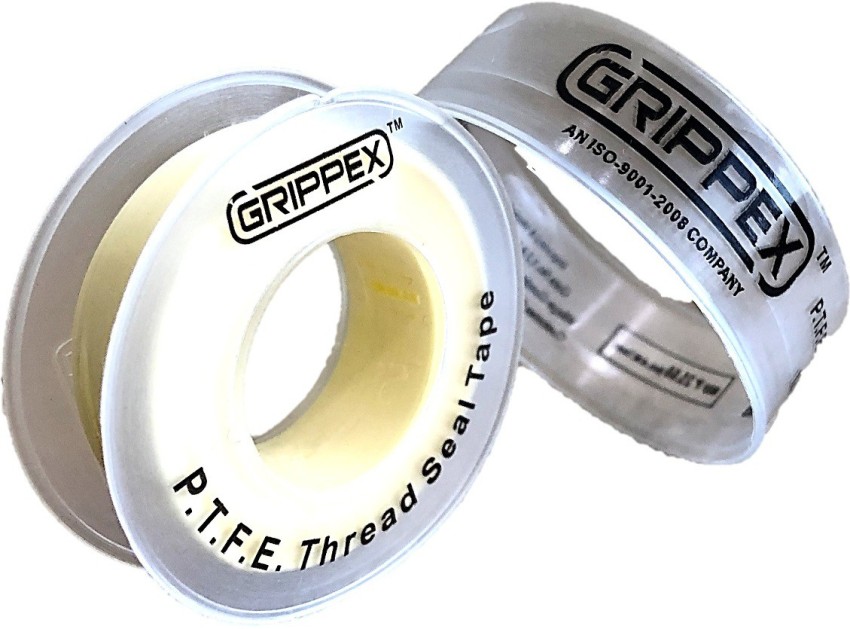 GRIPPEX PTFE or Teflon Tape 12mm W x 10yard L (10 Rolls) 9 m Single Sided  Tape Price in India - Buy GRIPPEX PTFE or Teflon Tape 12mm W x 10yard L (10  Rolls) 9 m Single Sided Tape online at