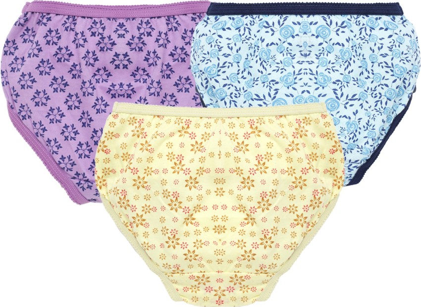 Alba Pretty - Cotton Printed Outer Elastic Panty for Girls Combo