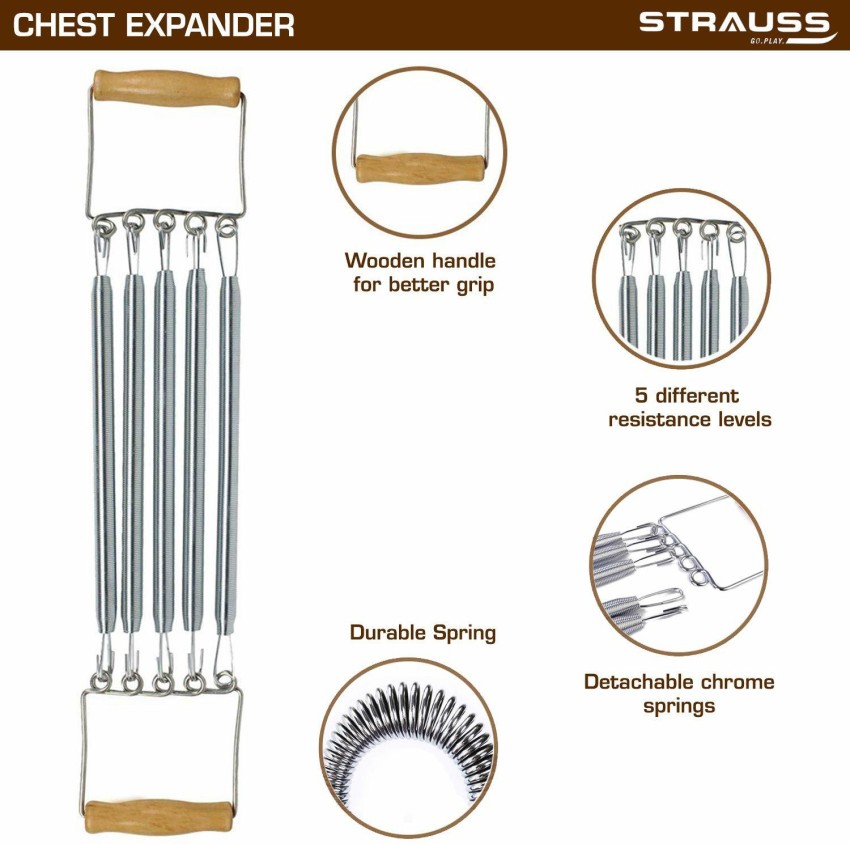 Chest Pull Expander 5 Spring Adjustable Resistance at Rs 349/piece, Chest  Expander Spring in Meerut