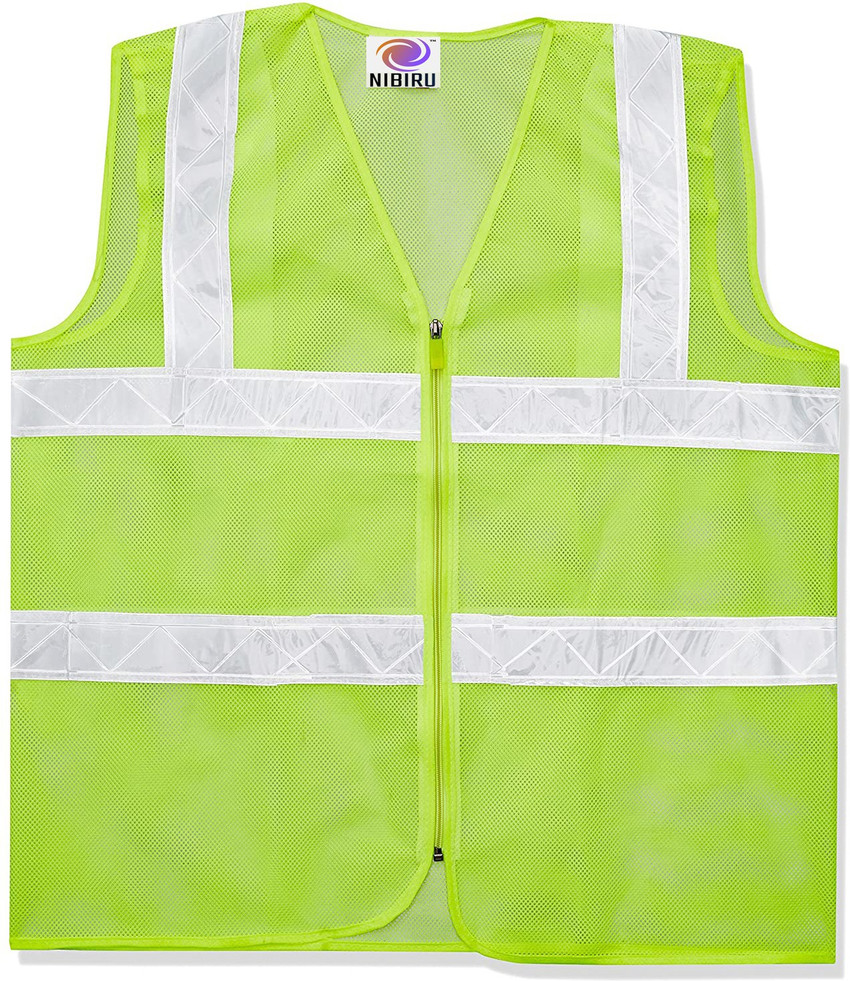 Nibiru Reflective High Visibility Polyester Jacket with 2 inch reflective tape and chain PACK OF 1 Safety Jacket Price in India Buy Nibiru Reflective High Visibility Polyester Jacket with 2 inch refle...
