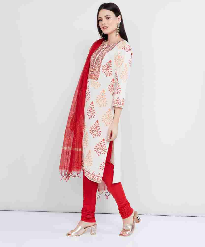 MAX Printed Kurta Churidar Dupatta Set Buy MAX Printed Kurta Churidar Dupatta Set Online at Best Prices in India Flipkart