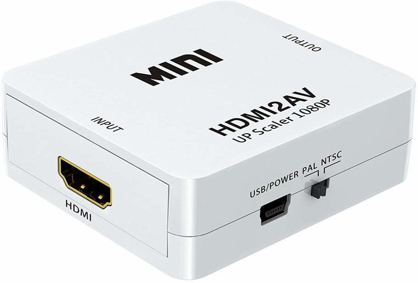 TERABYTE TV out Cable MINI HDMI TO AV FHD Video Converter WHITE TERABYTE Flipkart