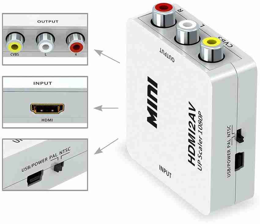 Adaptador rca a hdmi coolbox outlet