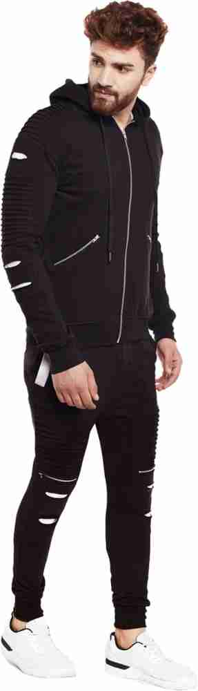 FUGAZEE Solid Men Track Suit - Buy FUGAZEE Solid Men Track Suit Online at  Best Prices in India