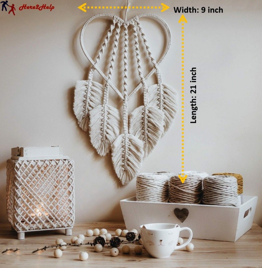 Here2Help Macrame Dreamcatcher Wall Hanging Price in India
