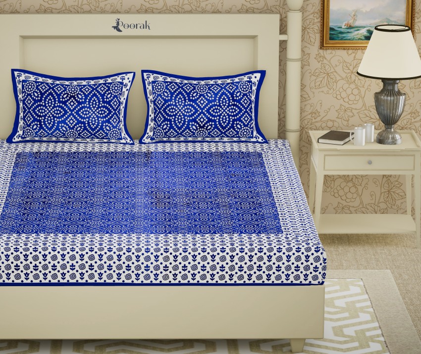 double cotton bed sheet 144 TC Cotton King Printed Flat Bedsheet - Buy  double cotton bed sheet 144 TC Cotton King Printed Flat Bedsheet Online at Best  Price in India