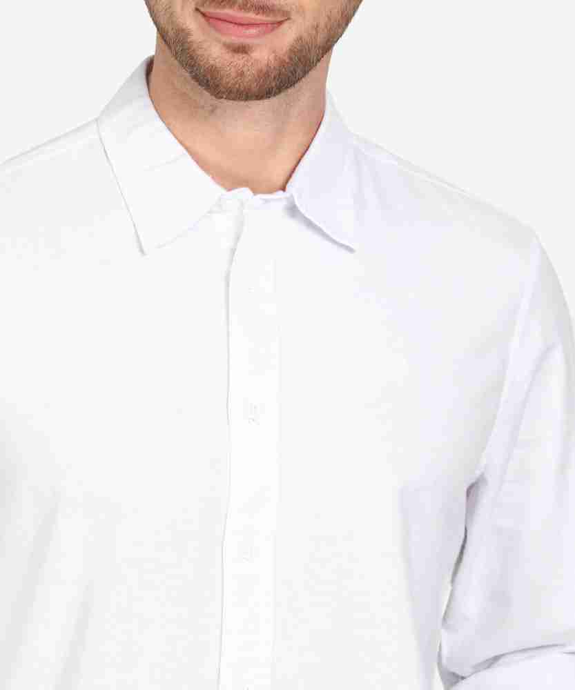 Calvin Klein Jeans Men Solid Casual White Shirt - Buy Calvin Klein