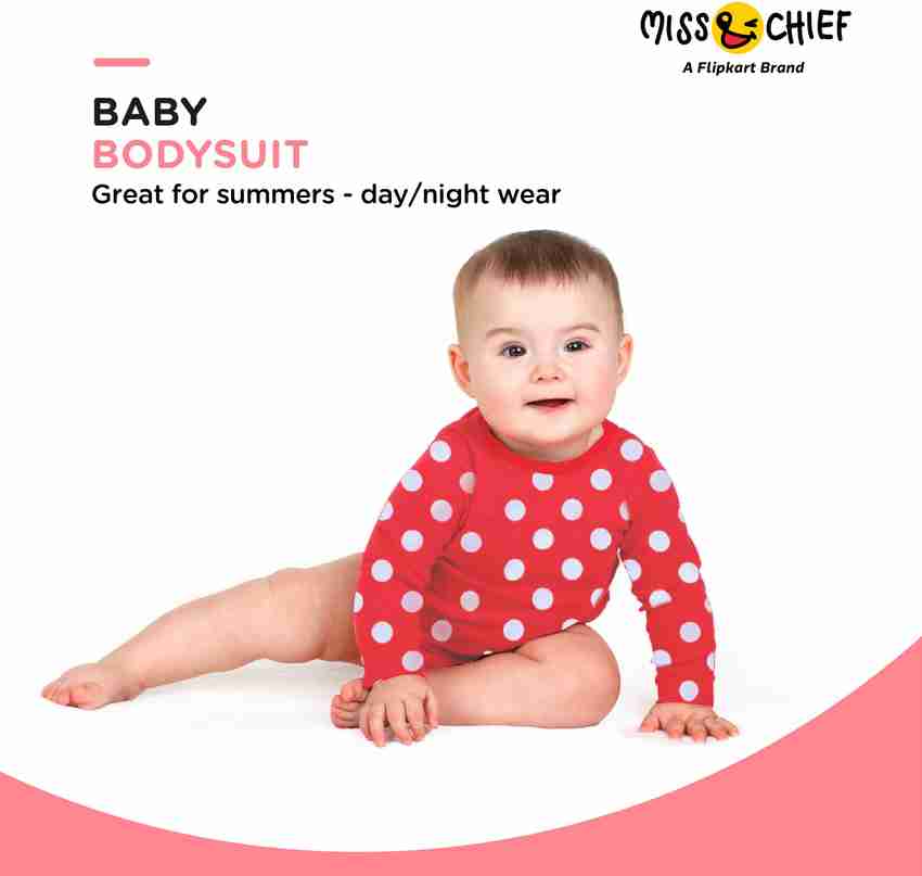 Miss Chief by Flipkart New Born Baby Red Polka 6 In 1 Gift pack 0 6 Months