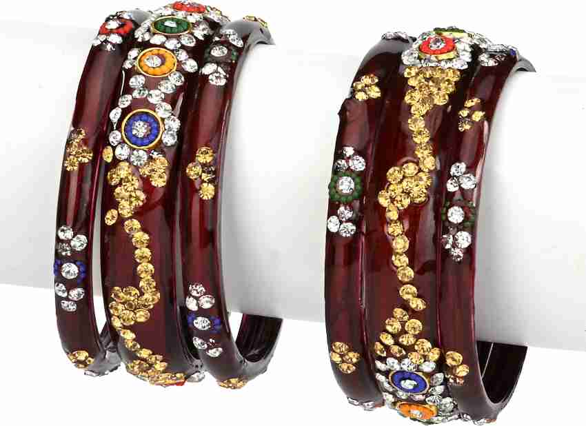 Glass on sale kada bangle