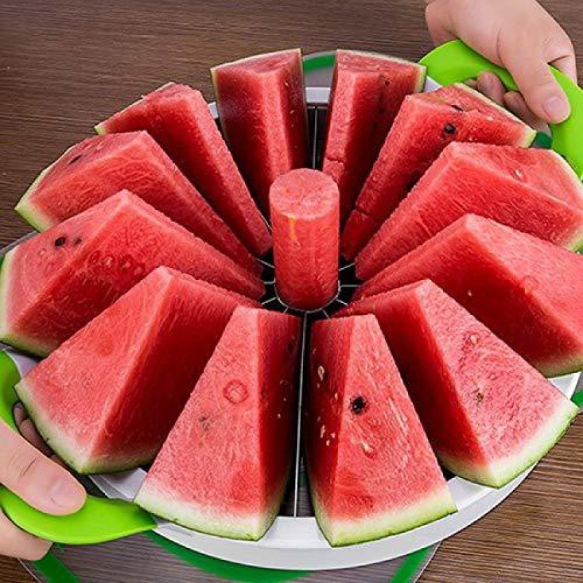 Stainless Steel Watermelon Slicer Server, Fruit Corer & Separator