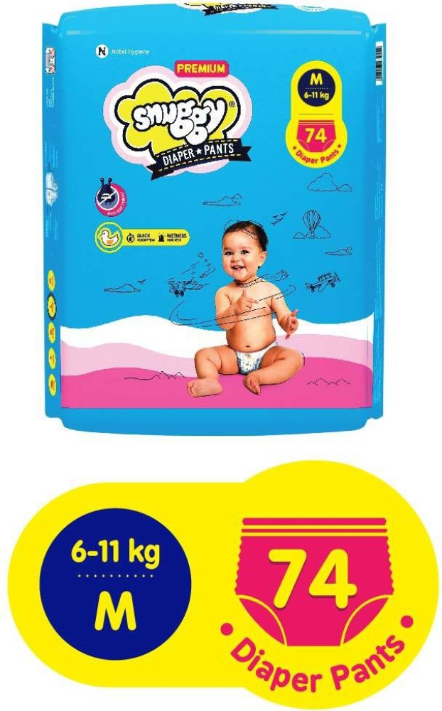 snuggy PREMIUM Baby Diaper Pants Medium  M  Buy 74 snuggy Pant Diapers   Flipkartcom
