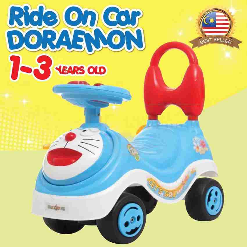 CeeJay Doraemon Magic CAR Frog Scooter Push Tricycle Bicycle Cycle with Latest Music Handle Non Pedal Skate Type Operated Toy for Baby Kids Children Ride