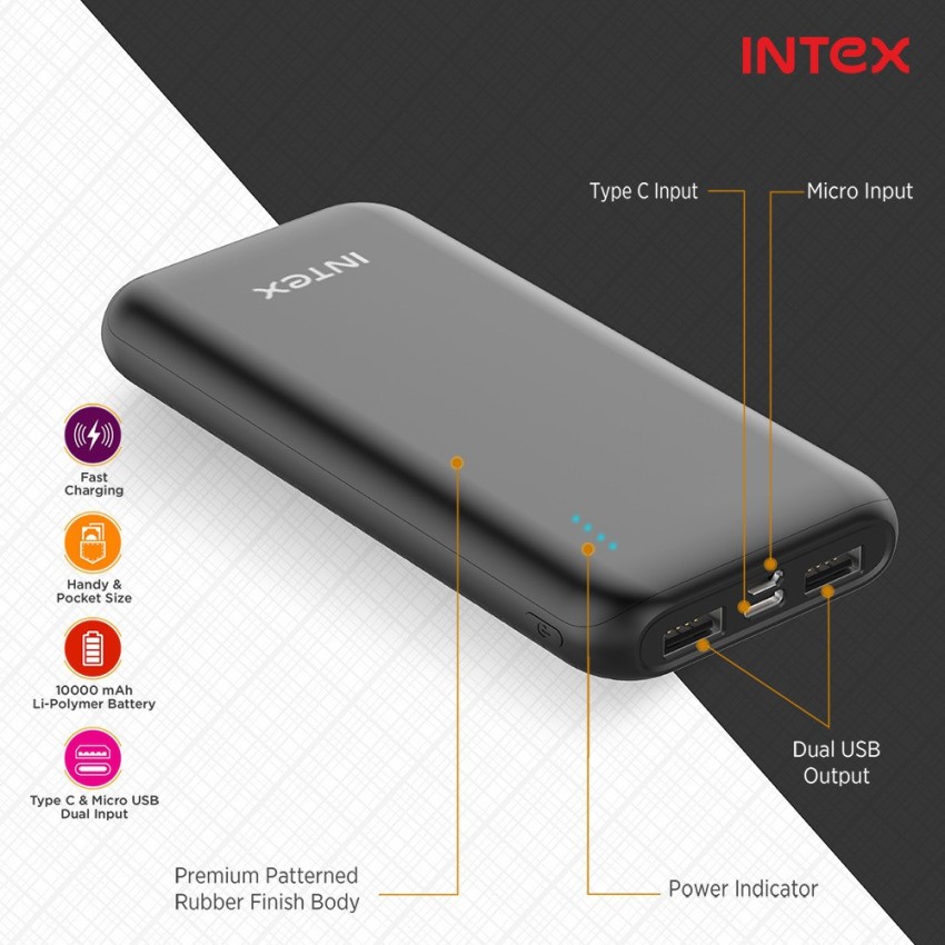 Buy Intex Power 04 10000mah Poly Power Bank Online at Best Price