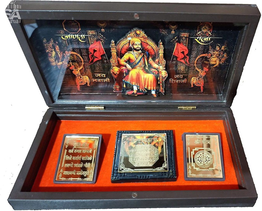 Brass Veer Shivaji Idol 75  VgoCartCom  Brass Antique Collections