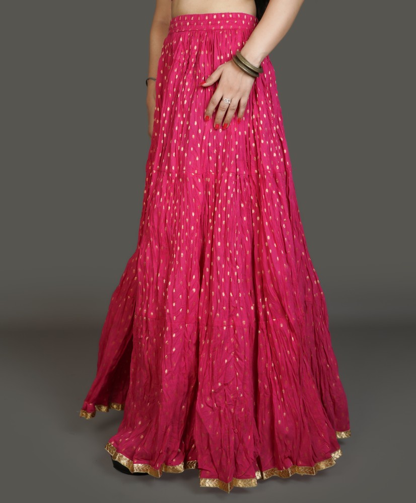 Buy Rajrang Indian Multi Color Screen Printed Cotton Long Skirt at Amazonin