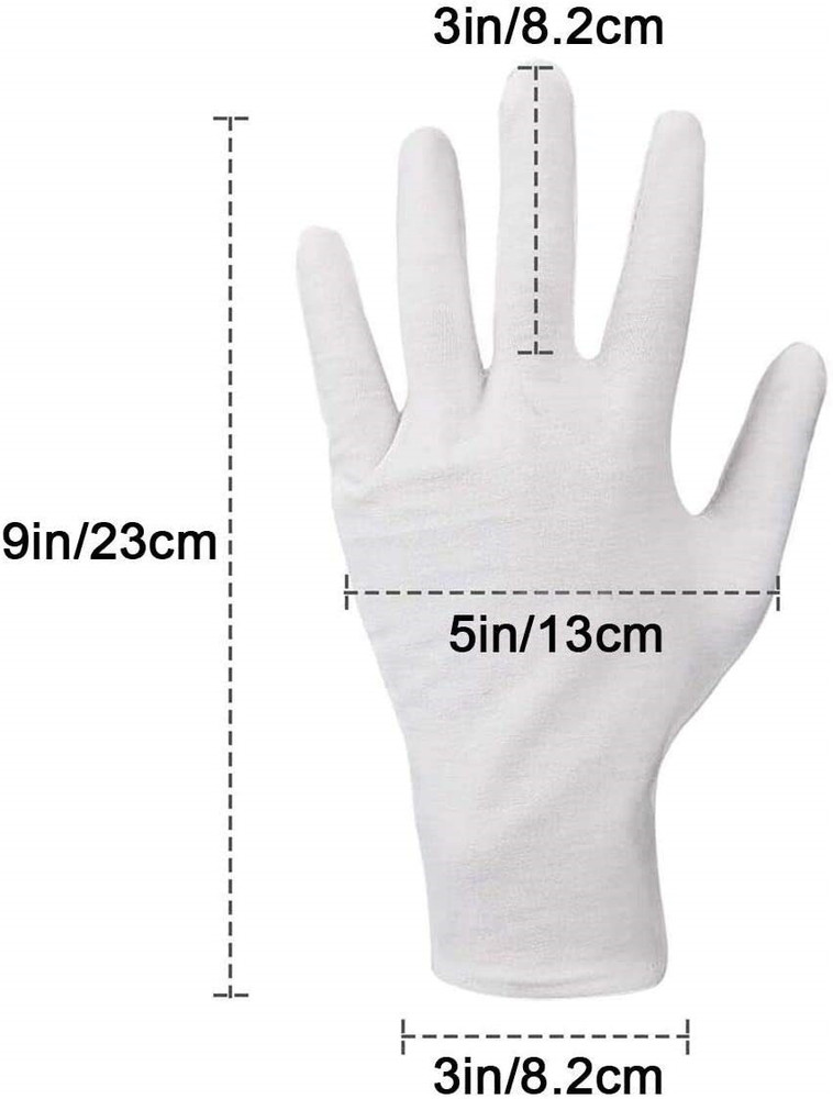 SECUIRITE VIC 200 100 Cotton Gloves Hypoallergenic Wicket