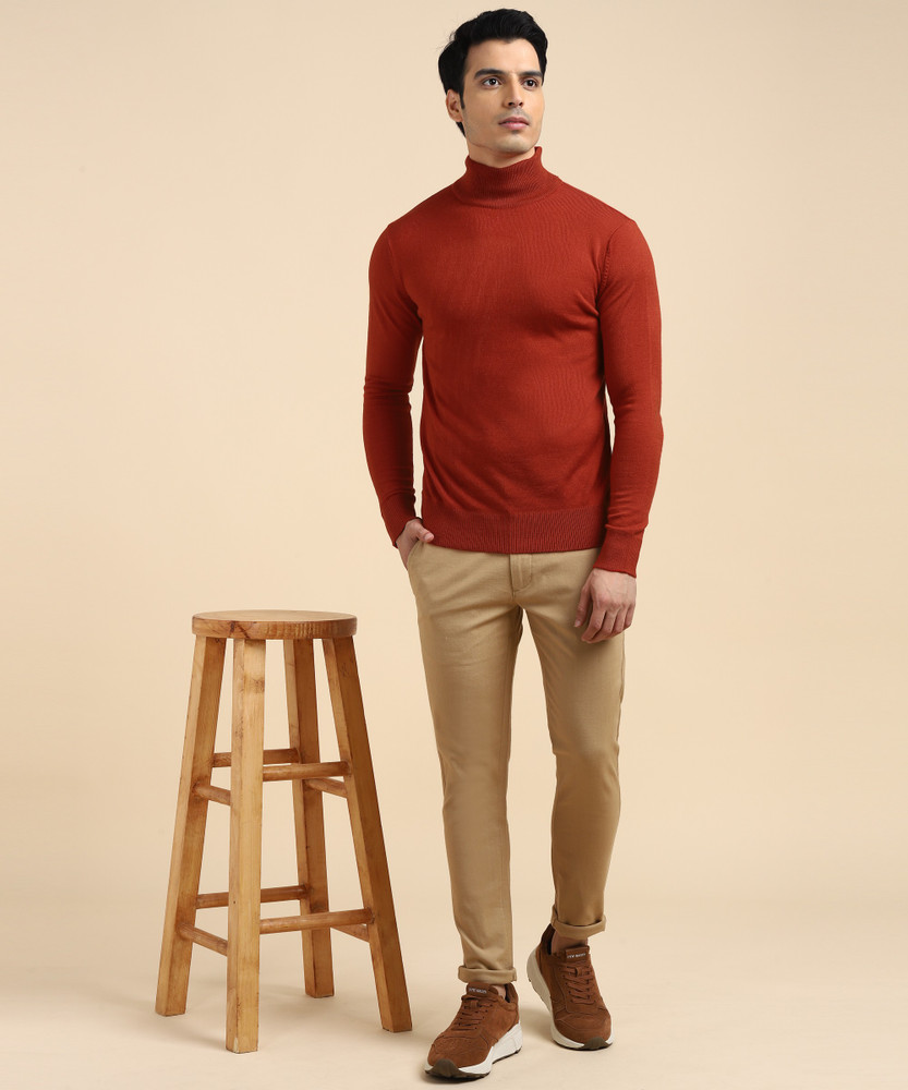 NUMERO UNO Solid Round Neck Casual Men Orange Sweater Buy NUMERO UNO Solid Round Neck Casual Men Orange Sweater Online at Best Prices in India Flipkart