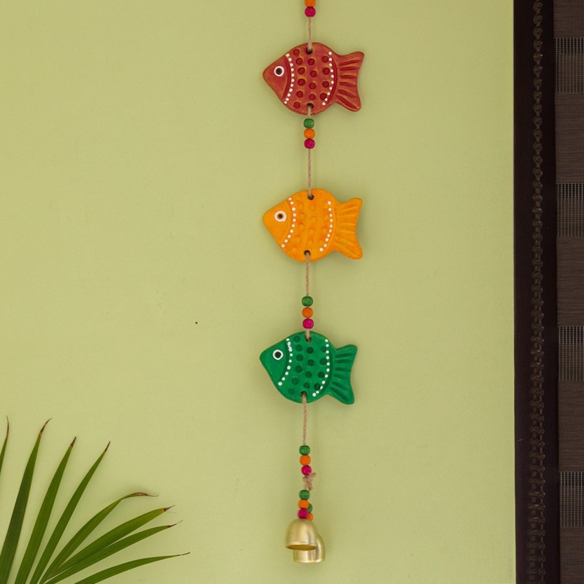 Artvibes Colorful Fish Wall And Door Hanging Decorative Item for