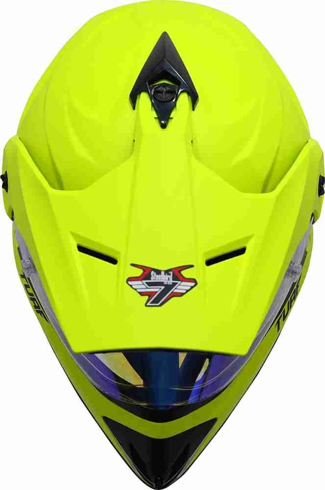 Neon dirt bike discount helmet