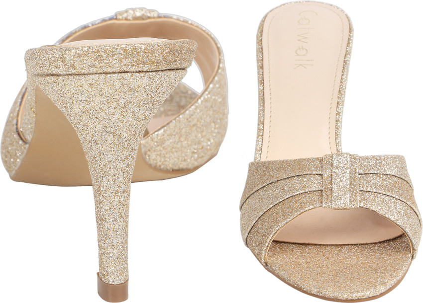 Catwalk golden on sale heels