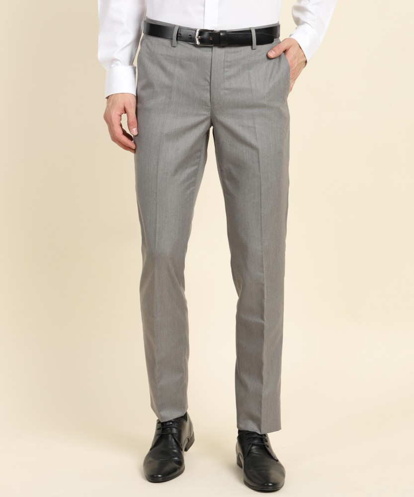John Players Mens Slim Fit Formal Trousers JFMWTRS180052005Jet Black36   Amazonin Fashion