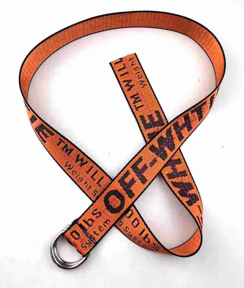 Orange off store white belt