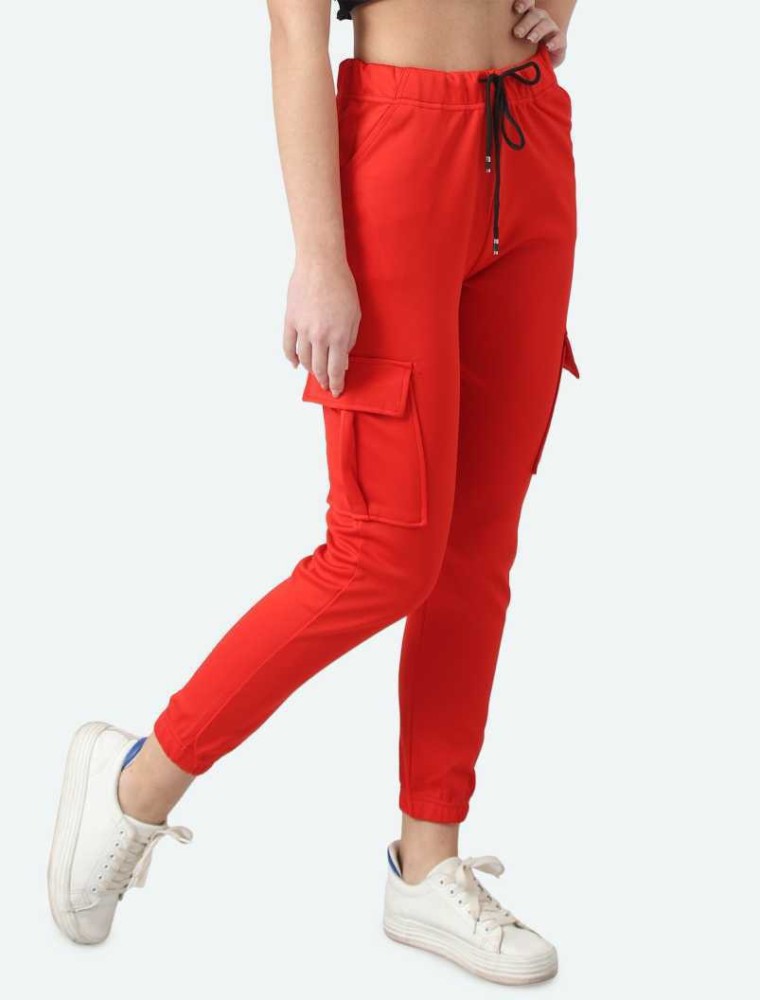 ARMY PERFECT Solid Women Orange Track Pants - Buy ARMY PERFECT Solid Women  Orange Track Pants Online at Best Prices in India