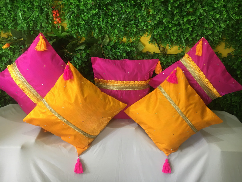 tailor bird Applique Cushions Cover Buy tailor bird Applique