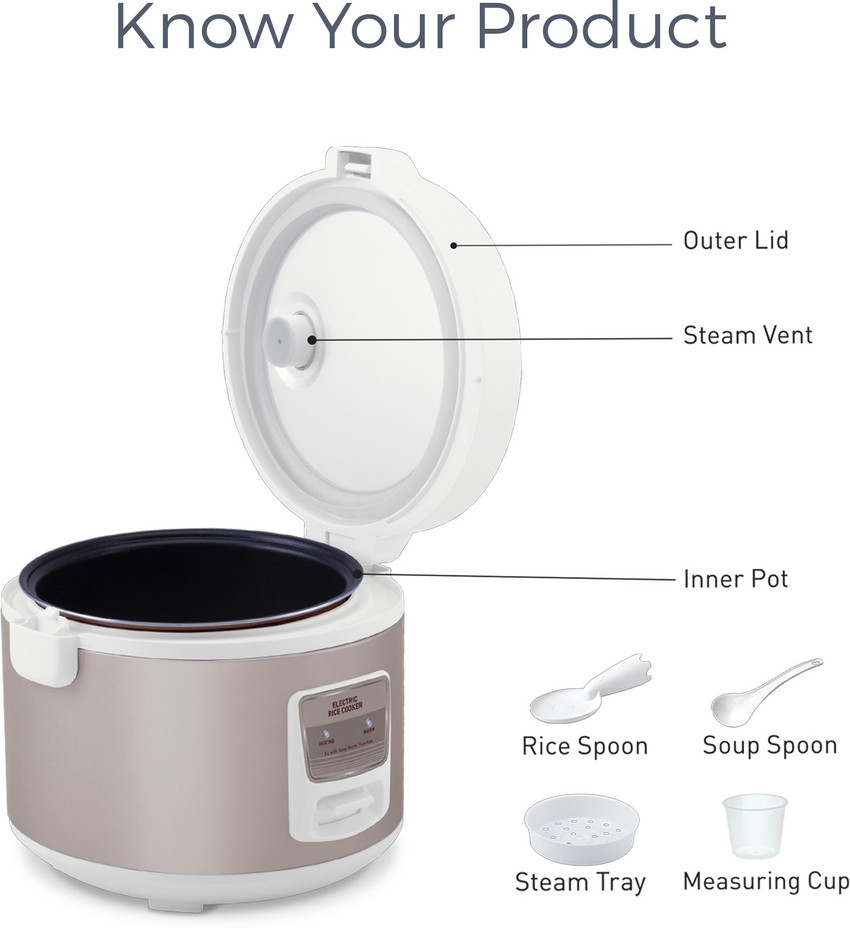 Kent electric rice hot sale cooker 5l