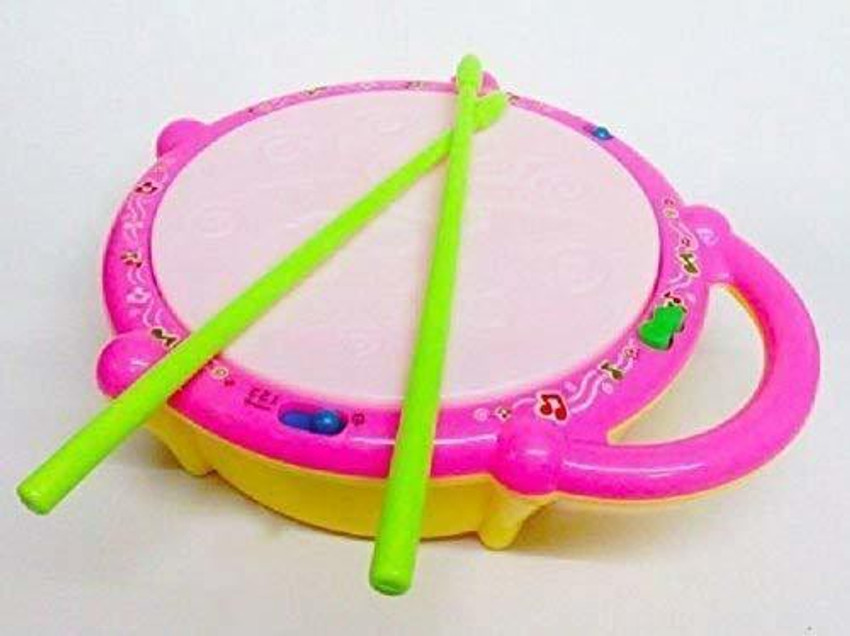 Congo Flash Drum Toy with 5 Visual 3D Lights Music 3 Game Modes for Kids Musical Instrument for Kids Drum Toy for Kids Babies Musical Toy for Kids Flash Drum Toy