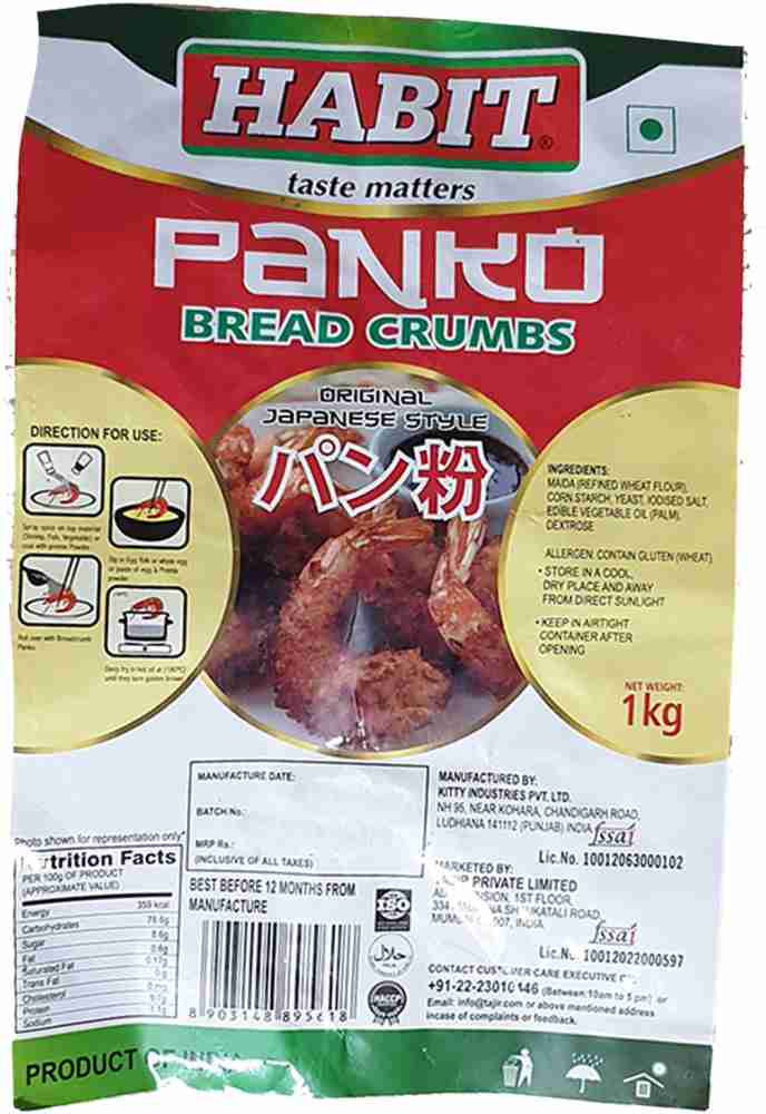 HABIT Panko Bread Crumbs 1 kg Price in India - Buy HABIT Panko 