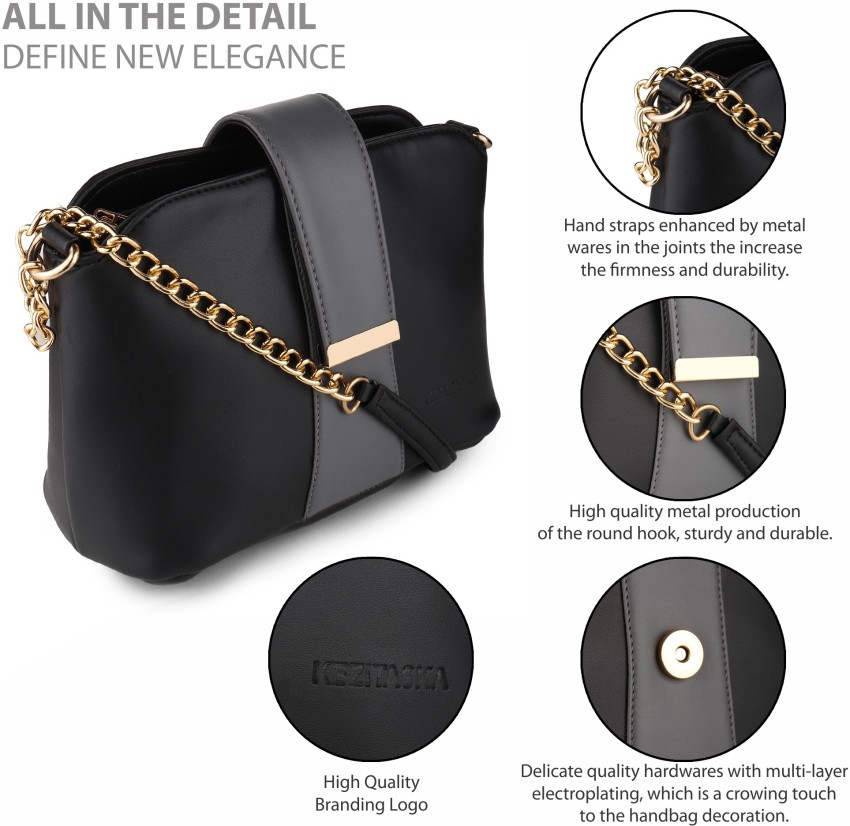 Priyaasi Sling and Cross bags  Buy Priyaasi Metal Elegance Embellished  Beaded Sling Bag S Online  Nykaa Fashion