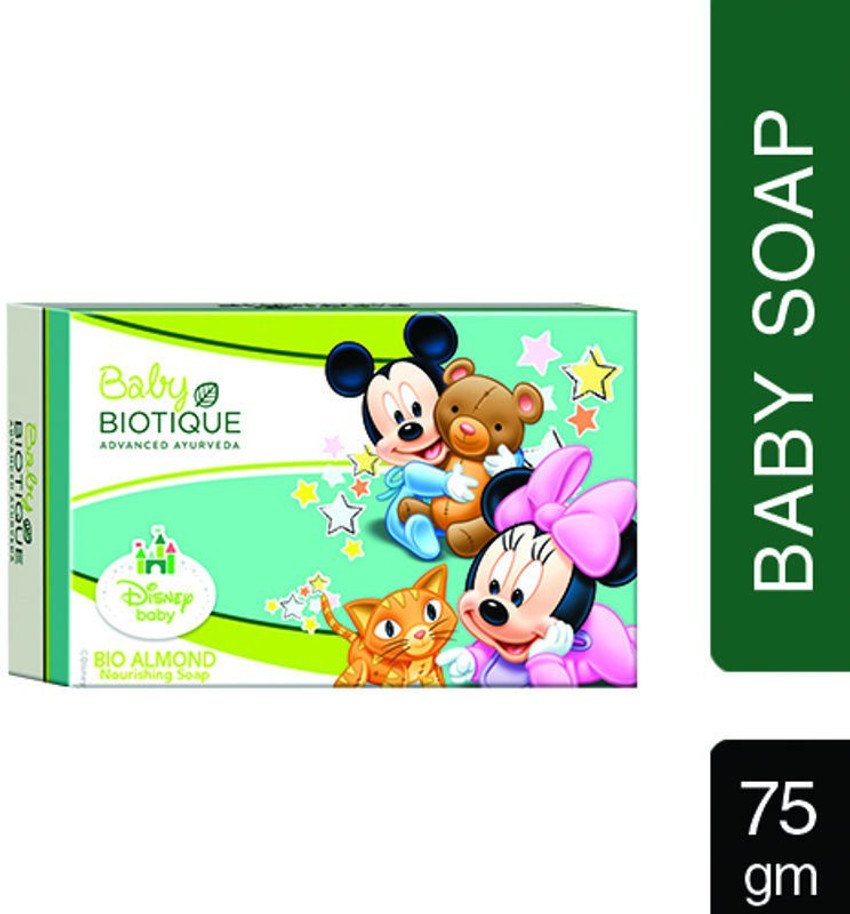 BIOTIQUE Pack of 4 Bio Disney Mickey Almond Nourishing Baby Soap