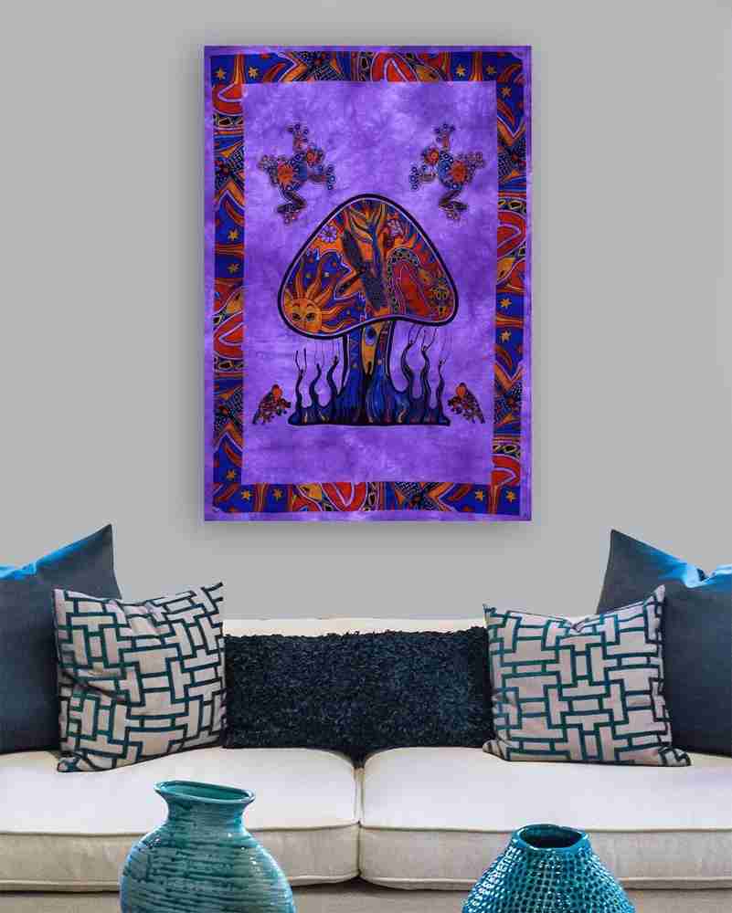 Art World Frogs Magic Shrooms Dorm Tapestry Price in India Buy Art World Frogs Magic Shrooms Dorm Tapestry online at Flipkart