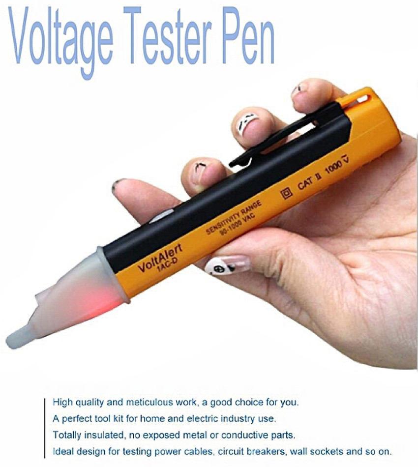 Non conductive online voltage tester