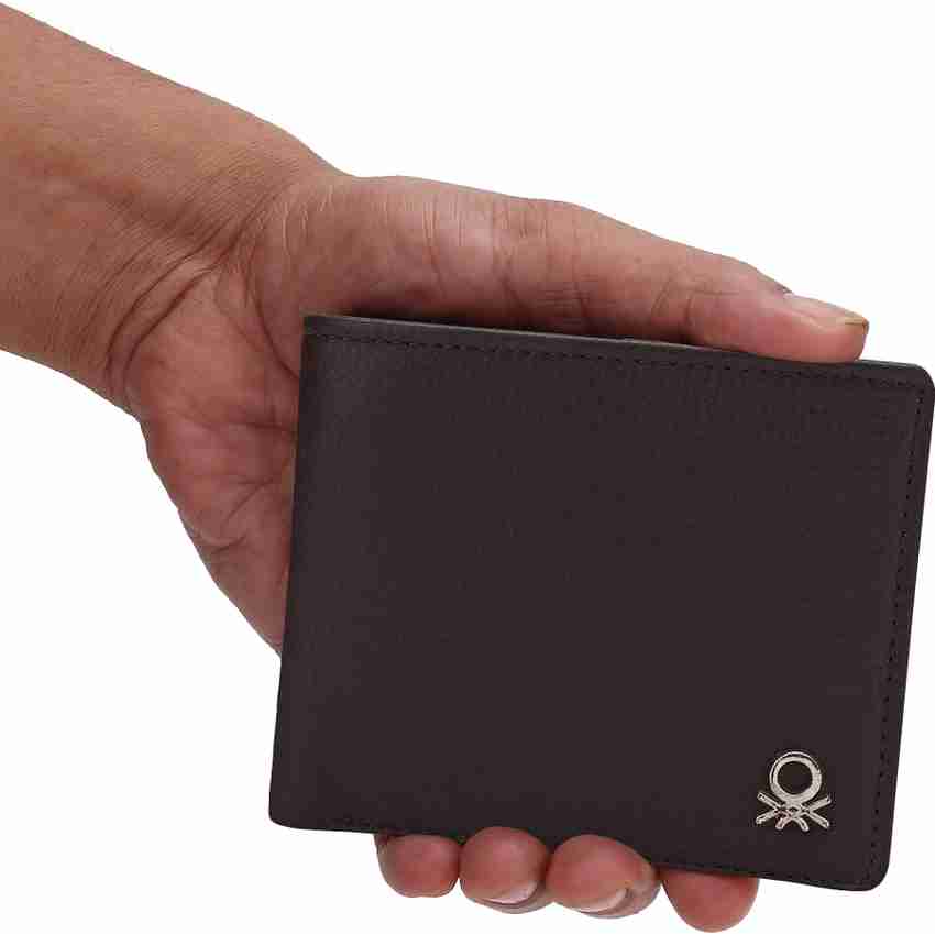 United Colors of Benetton Men Brown Genuine Leather Wallet 01A