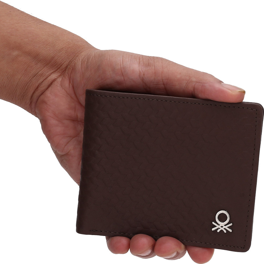 United Colors of Benetton Men Brown Genuine Leather Wallet 02B Price in India Flipkart