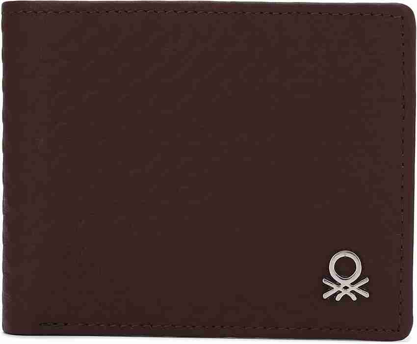 United Colors of Benetton Men Brown Genuine Leather Wallet 02B Price in India Flipkart