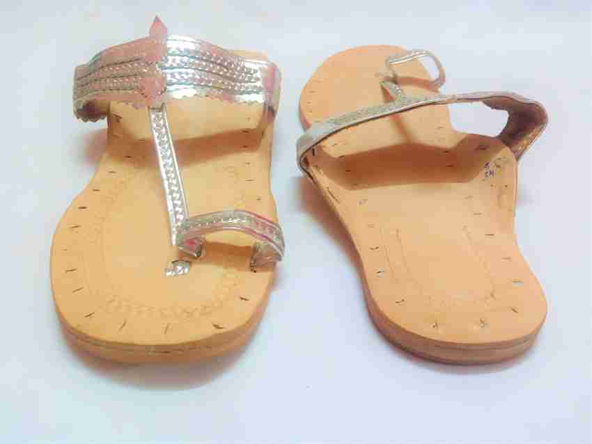 Silver chappal hot sale