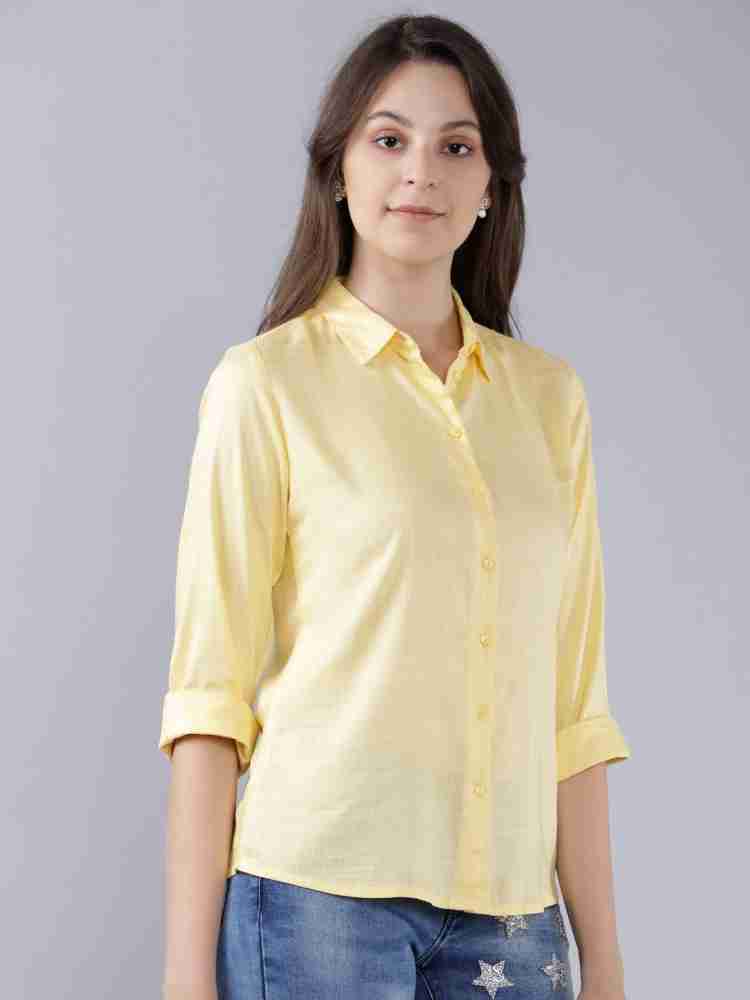 Tokyo Talkies Women Solid Casual Yellow Shirt Buy Tokyo Talkies Women Solid Casual Yellow Shirt Online at Best Prices in India Flipkart