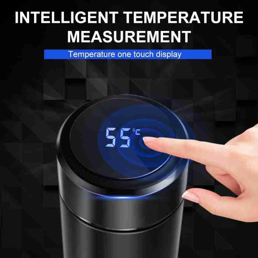 MWstore 500ML Vacuum Flask LED Temperature Display Keep Warm/Cold Stainless  Steel Gradient Smart Insulated Water Bottle for School 