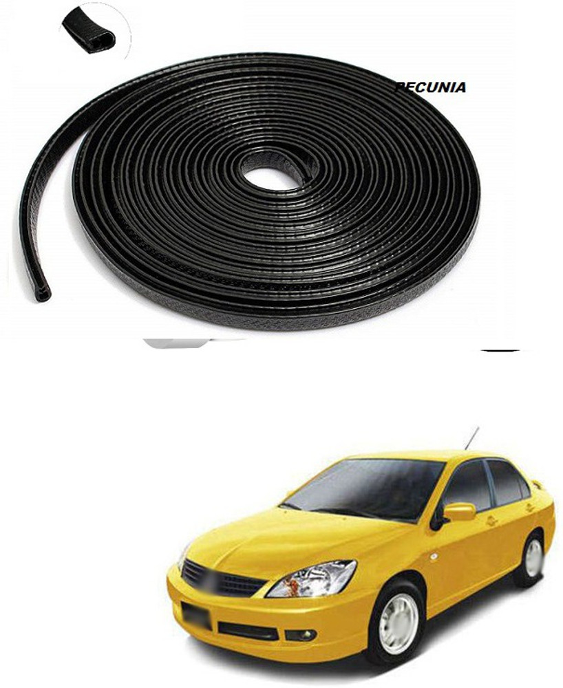PECUNIA Car Door Protector U Shape Edge Trim Rubber Seal Built in