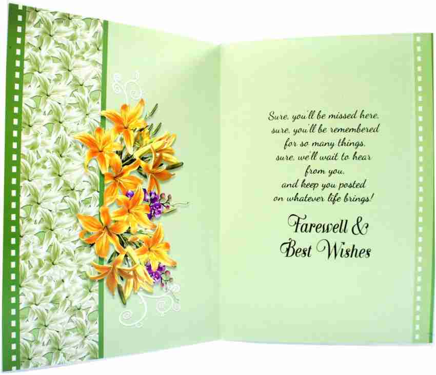 farewell greeting cards messages